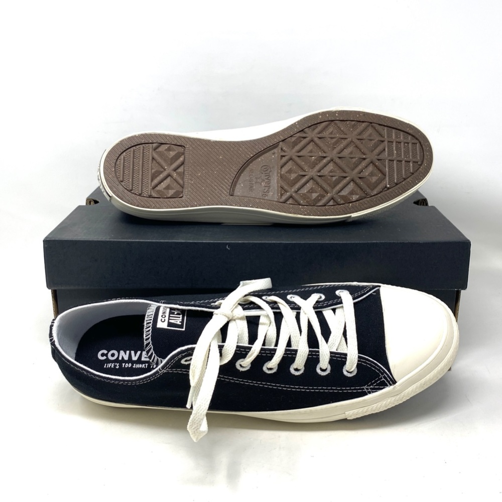 Converse Chuck Taylor Black Shoes Men’s Size Canvas Low Top SB Sneakers 167250C - Picture 4 of 11